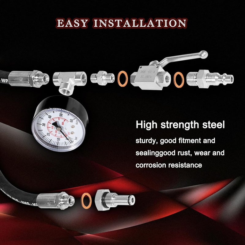 Danhonwin High Pressure Oil System IPR Air Test Tool Special Kit Compatible with Ford 6.0L-7.3L Powerstroke Diesel - Image 3